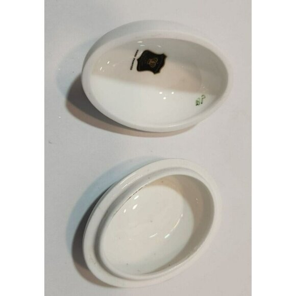 Vtg Golden Crown E&R England Fine Bone China Handpainted Egg Shaped Trinket Box - Picture 8 of 13